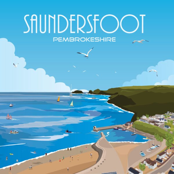 Saundersfoot -  Tote Bag - Pack of 6