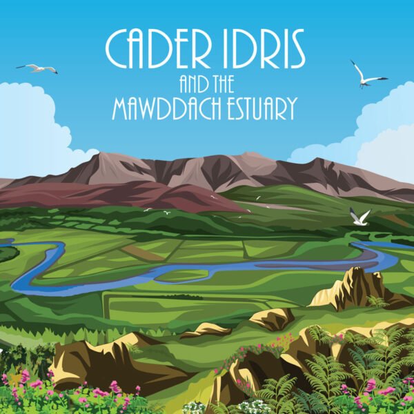 CADER IDRIS - English Wording - Acrylic - Fridge Magnet - 75mm x 50mm - Pack of 50