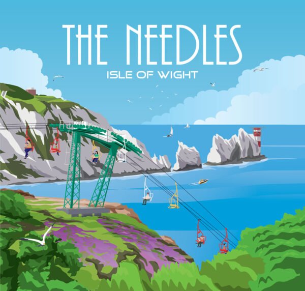 The Needles -  Matt - Rectangular Ceramic Magnet