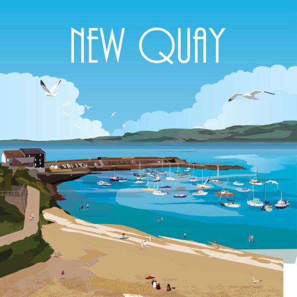 New Quay - 350 -  Acrylic - Key Ring - 54mm x 34mm - Packof 25