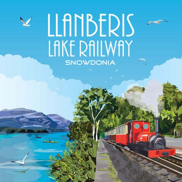 360 Llanbaris Railway v02 + Wording -  Cushion cover - Pack of 6