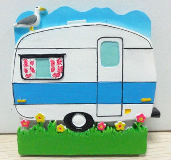 Caravan -  Polyresin Fridge Magnet - Pack of 72