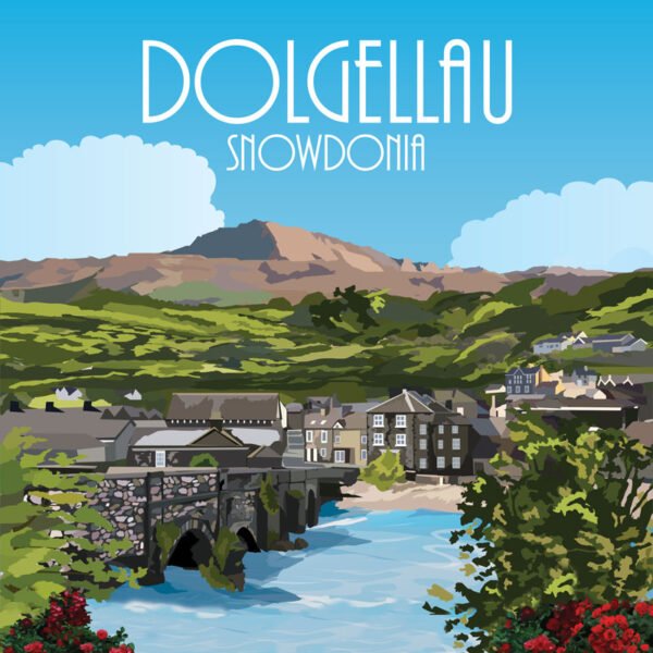 DOLGELLAU - Design 1 - ENGLISH Wording - A5 Note Book - Pack of 12