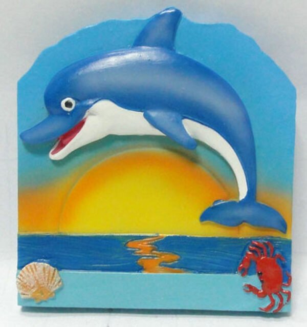 Dolphin -  Polyresin Fridge Magnet - Pack of 72