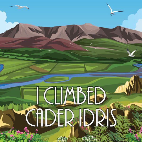 CADER IDRIS I CLIMBED - English Wording - Acrylic - Fridge Magnet - 75mm x 50mm - Pack of 50