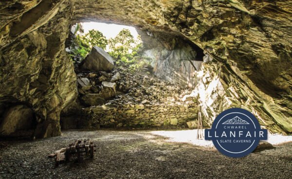 Llanfair Slate Canverns - 1061 -  Acrylic - Key Ring - 54mm x 34mm - Pack of 25