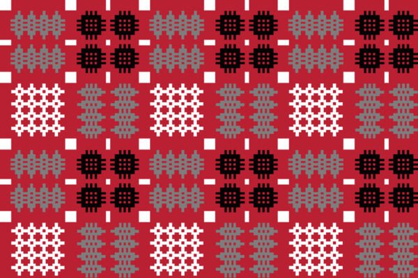 Design 1 - RED - GLASS TABLE MAT -  Glass Chopping Board - Pack of 6