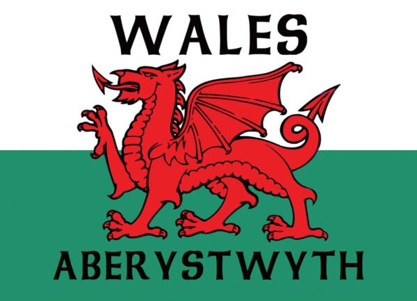 WELSH DRAGON + Wording -  Postcard - Pack of 48