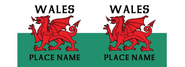 WELSH DRAGON + Wording -  PhotoCeramic (Durham) Mug - Pack of 36