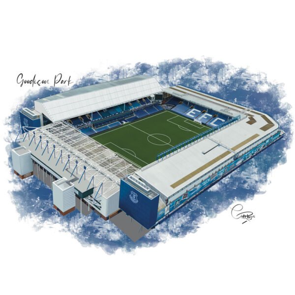 Goodison Park -  Rectangular greetings card - Pack of 12
